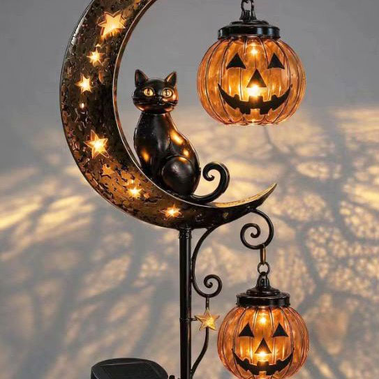 Pumpkin Lantern Halloween - Luminária de Jardim com Tema de
