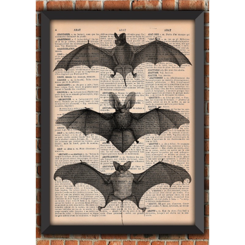 Halloween Skeleton Decoration - Pôster Decorativo Vintage de Esqueleto de