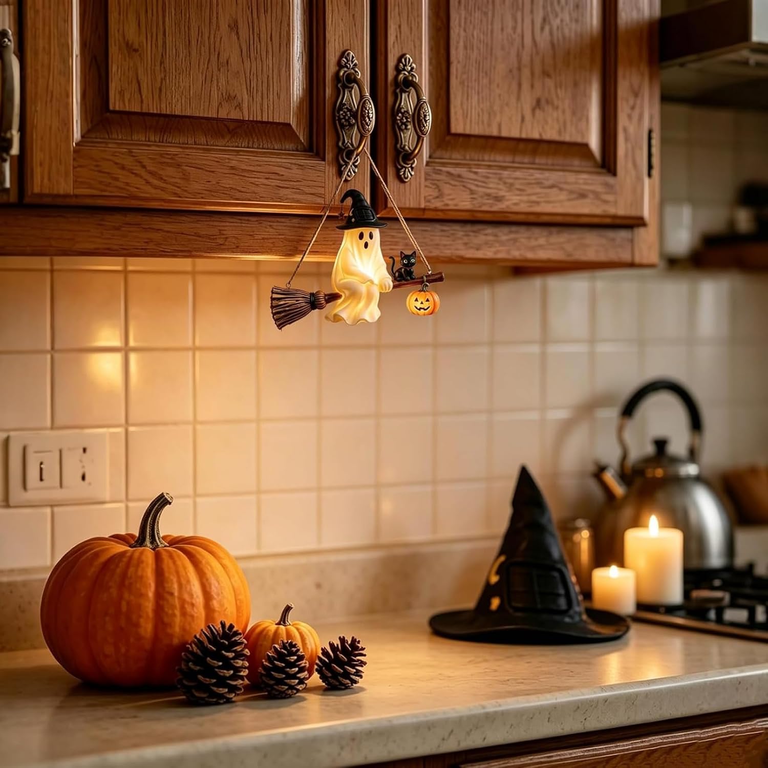 Lustre Solar Fantasma, Lantern - Pumpkin Lantern Halloween avaliação e preço