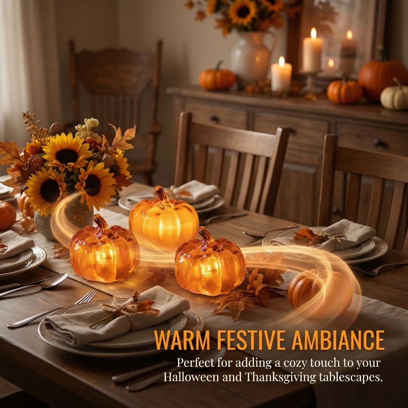 Novas decorações de Halloween  - Halloween Pumpkin Decor Led avaliação e preço