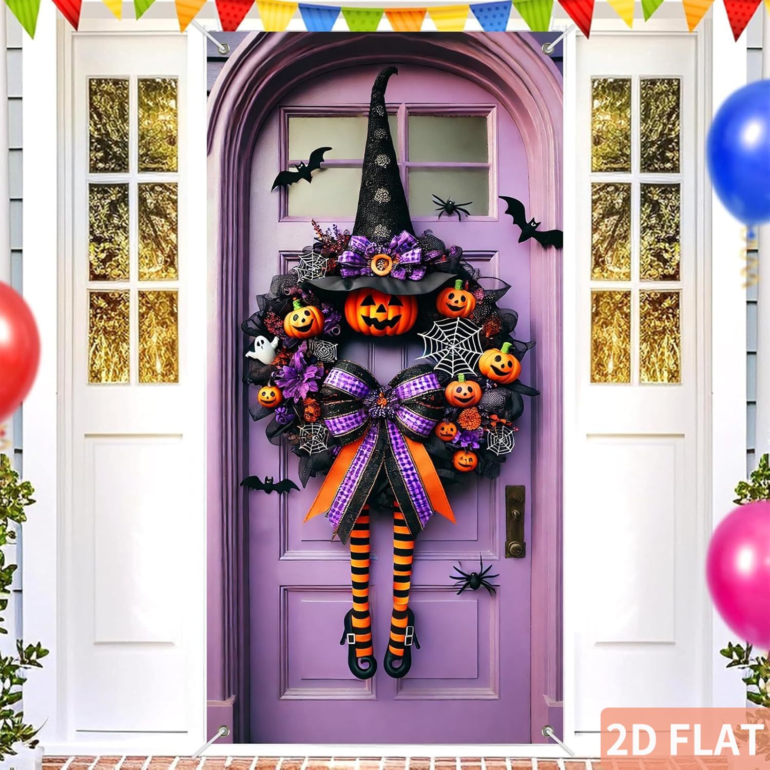 Guirlanda de Bruxa de Hallowee - Spider Web Halloween Decoration avaliação e preço