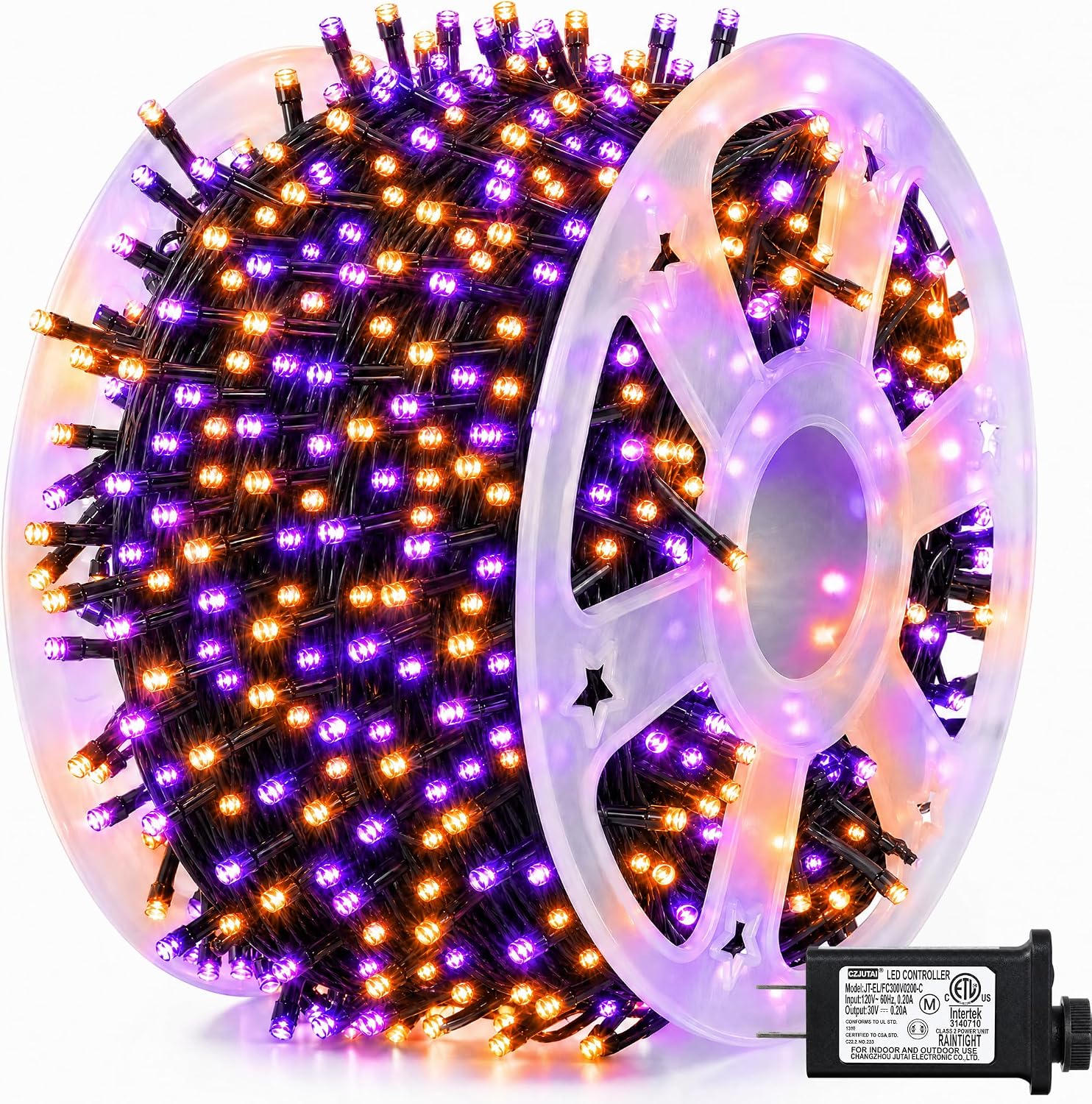 Dazzle Bright 164 FT 500 LED L - Halloween Led String Lights Orange avaliação e preço
