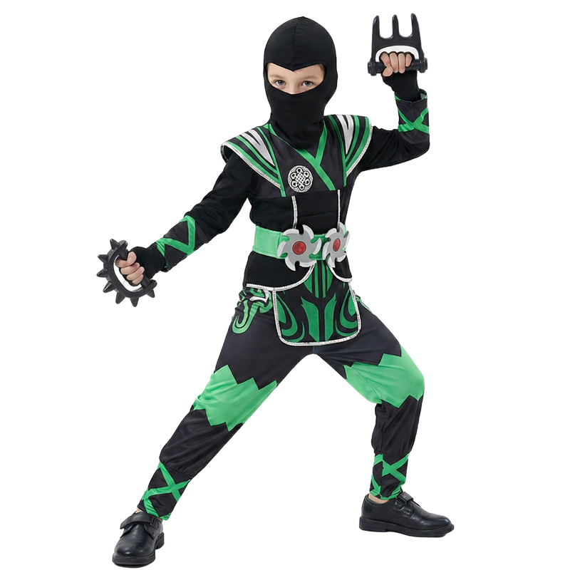 Fantasia de Ninja Verde para C - Halloween Costume Kids avaliação e preço