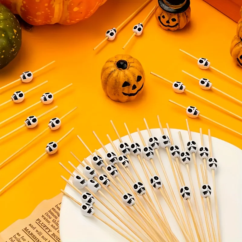 100 palitos de cocktail com te - Halloween Party Supplies avaliação e preço