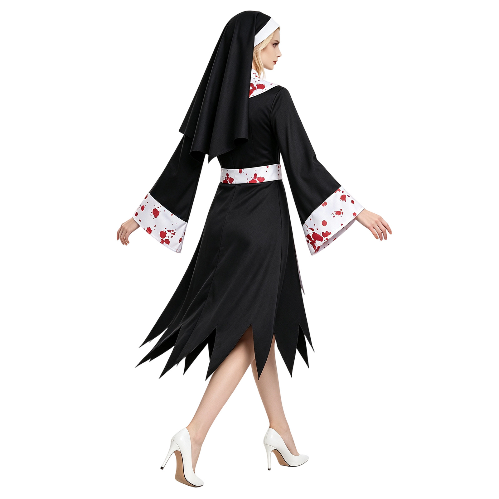 Fantasia de Freira Assustadora - Halloween Costume Kids avaliação e preço