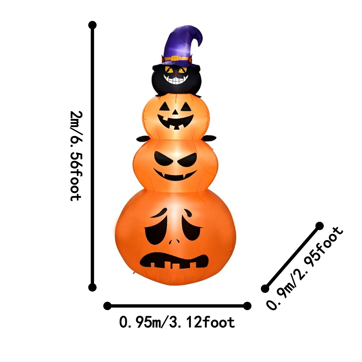 Decorações de Feriado ao Ar Li - Halloween Pumpkin Decor Led avaliação e preço