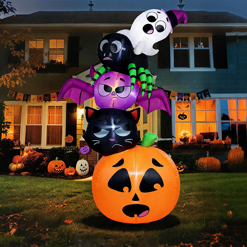 Decorações Infláveis de Hallow - Halloween Pumpkin Decor Led avaliação e preço