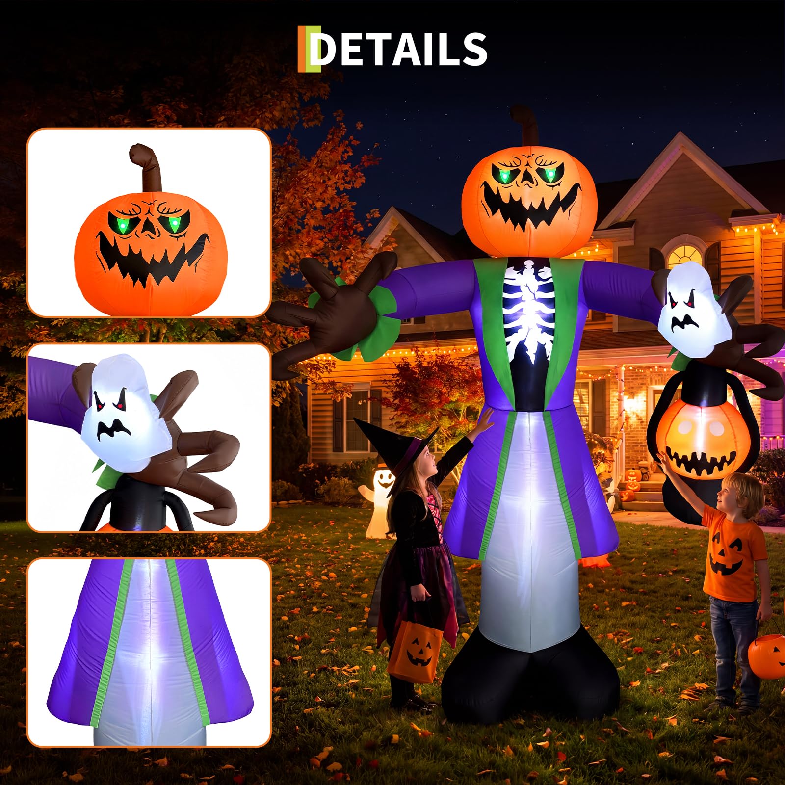 Abóbora inflável de Halloween  - Pumpkin Lantern Halloween avaliação e preço